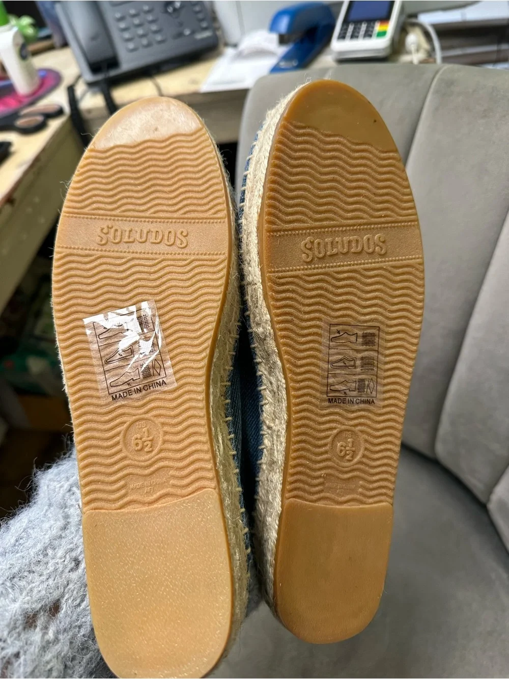 NWT Soludos x Matisse Denim Flamingo & Duck Platform Espadrille Loafers Size 6.5